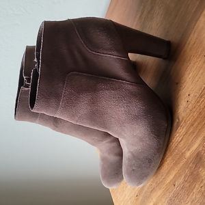 Light Brown Suede Booties